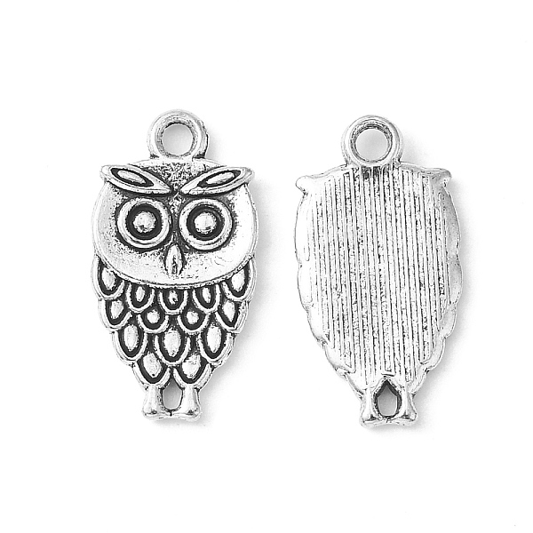 PandaHall Tibetan Style Zinc Alloy Pendants for Halloween, Cadmium Free & Lead Free, Owl, Antique Silver, 18x10x2mm, Hole: 1.5mm Alloy Owl
PandaHall Tibetan Style Zinc Alloy Pendants for Halloween, Cadmium Free & Lead Free, Owl, Antique Silver, 18x10x2mm, Hole: 1.5mm Alloy Owl