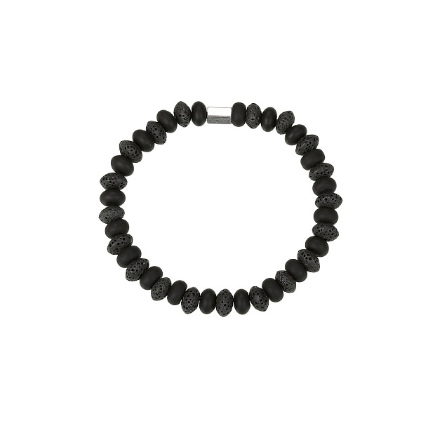 PandaHall Stainless Steel Link Bracelets, Rondelle Lava Rock Beaded Stretch Bracelets, for Men Lava Rock
PandaHall Stainless Steel Link Bracelets, Rondelle Lava Rock Beaded Stretch Bracelets, for Men Lava Rock