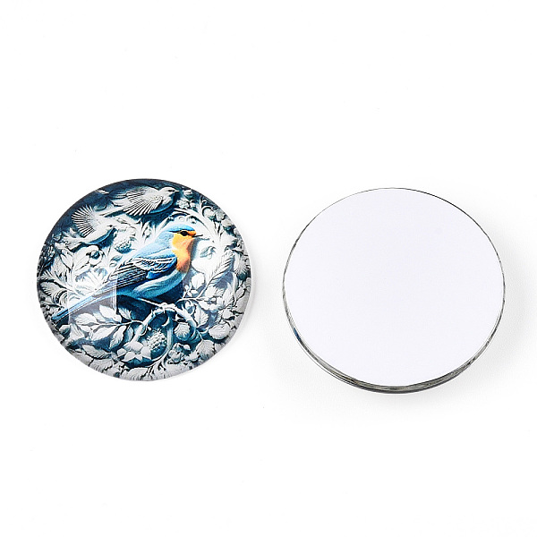 PandaHall Glass Cabochons, Half Round,, Flower and Bird Pattern, Colorful, 35x9mm Glass Half Round Multicolor
PandaHall Glass Cabochons, Half Round,, Flower and Bird Pattern, Colorful, 35x9mm Glass Half Round Multicolor