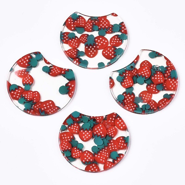 PandaHall Transparent Clear Cellulose Acetate(Resin) Pendants, Printed, Gap Flat Round with strawberry, Strawberry Pattern, 33x36x2.5mm..., Red
PandaHall Transparent Clear Cellulose Acetate(Resin) Pendants, Printed, Gap Flat Round with strawberry, Strawberry Pattern, 33x36x2.5mm..., Red