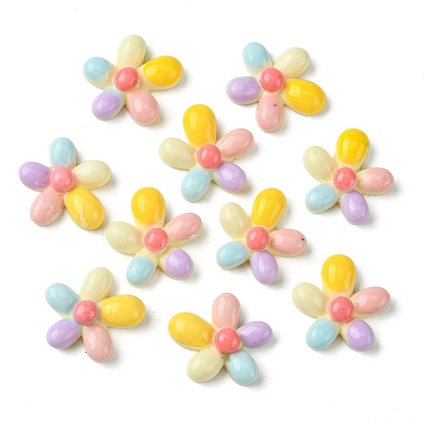 PandaHall Opaque Resin Decoden Cabochons, 5-Petal Flower, Colorful, 21x20x7.5mm Resin Flower
PandaHall Opaque Resin Decoden Cabochons, 5-Petal Flower, Colorful, 21x20x7.5mm Resin Flower