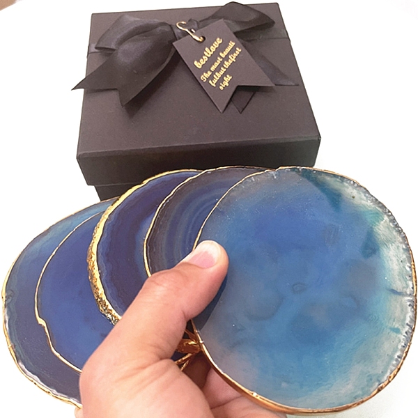 PandaHall Dyed Natural Agate Slice Cup Mats, Heat Resistant Pot Mats, for Home Kitchen, Polygon, Steel Blue, 80~100mm Natural Agate Polygon
PandaHall Dyed Natural Agate Slice Cup Mats, Heat Resistant Pot Mats, for Home Kitchen, Polygon, Steel Blue, 80~100mm Natural Agate Polygon