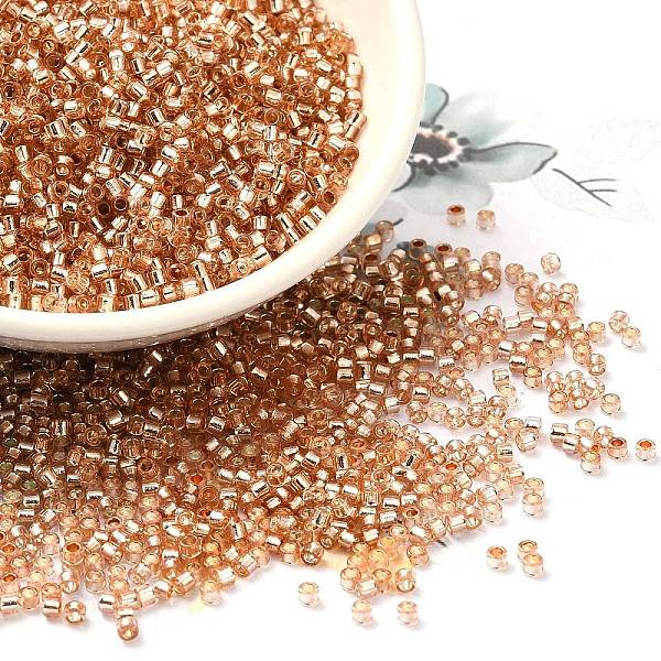 PandaHall Glass Seed Beads, Silver Lined, Cylinder, Light Salmon, 2x1.5mm, Hole: 1.4mm, about 50398pcs/pound Glass
PandaHall Glass Seed Beads, Silver Lined, Cylinder, Light Salmon, 2x1.5mm, Hole: 1.4mm, about 50398pcs/pound Glass