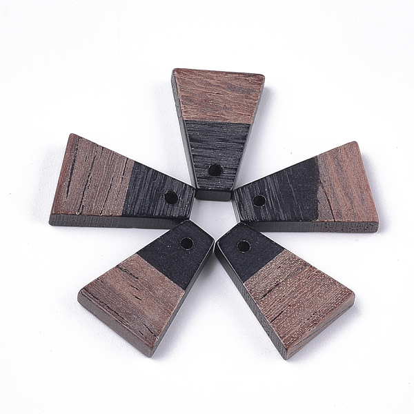 PandaHall Resin & Wood Pendants, Trapezoid, Black, 18x12.5x3~4mm, Hole: 2mm Resin+Wood Trapezoid Black
PandaHall Resin & Wood Pendants, Trapezoid, Black, 18x12.5x3~4mm, Hole: 2mm Resin+Wood Trapezoid Black