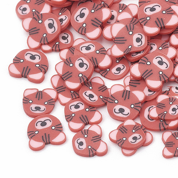 PandaHall Handmade Polymer Clay Kitten Nail Art Decoration, Fashion Nail Care, No Hole, Cartoon Cat, Cerise, 4~8x4~9x0.1~2.5mm, about..., Red
PandaHall Handmade Polymer Clay Kitten Nail Art Decoration, Fashion Nail Care, No Hole, Cartoon Cat, Cerise, 4~8x4~9x0.1~2.5mm, about..., Red