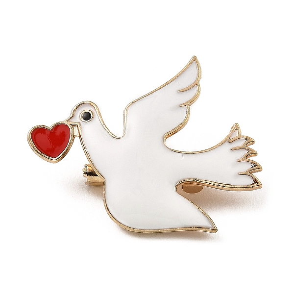 PandaHall Bird & Love Heart Alloy Enamel Brooches, Brass Pin Jewelry for Women, White, 24x29x7mm Alloy+Enamel Bird White
PandaHall Bird & Love Heart Alloy Enamel Brooches, Brass Pin Jewelry for Women, White, 24x29x7mm Alloy+Enamel Bird White