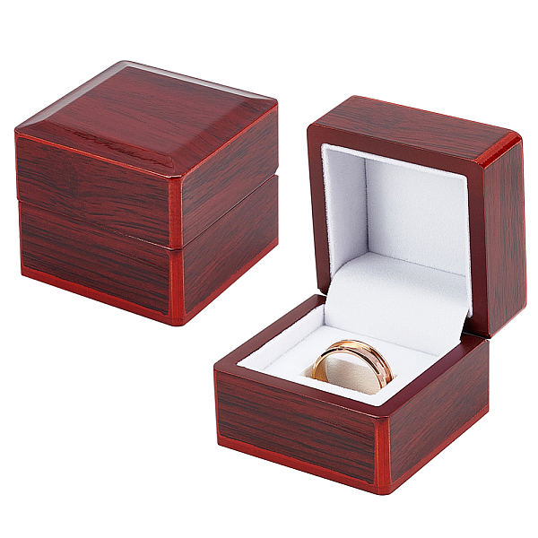 PandaHall Square Wooden One Championship Ring Display Box, Jewelry Storage Gift Case for Single Ring, Dark Red, 6.5x6.5x5.5cm Wood Square
PandaHall Square Wooden One Championship Ring Display Box, Jewelry Storage Gift Case for Single Ring, Dark Red, 6.5x6.5x5.5cm Wood Square