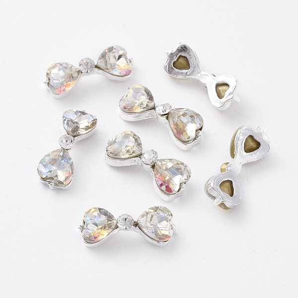 PandaHall Alloy Cabochons, Nail Art Decoration Accessories, with Glass Rhinestones, Platinum, Bowknot, Crystal AB, 15x6mm Alloy+Rhinestone..., Clear
PandaHall Alloy Cabochons, Nail Art Decoration Accessories, with Glass Rhinestones, Platinum, Bowknot, Crystal AB, 15x6mm Alloy+Rhinestone..., Clear