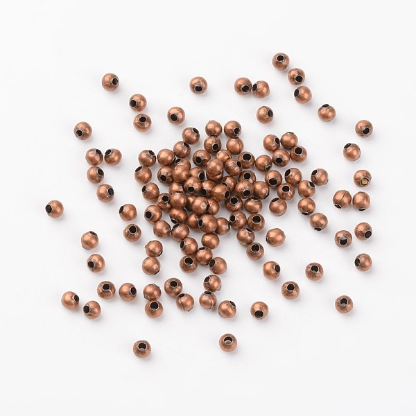 PandaHall Iron Spacer Beads, Round, Nickel Free, Red Copper, 4mm, Hole: 1.5mm, about 521pcs/50g Iron Round
PandaHall Iron Spacer Beads, Round, Nickel Free, Red Copper, 4mm, Hole: 1.5mm, about 521pcs/50g Iron Round