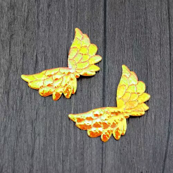 PandaHall Non-Woven Fabric Ornament Accessories, Iridescent Embossed Angel Wing, Orange Red, 22x35x0.7mm Cloth Wing
PandaHall Non-Woven Fabric Ornament Accessories, Iridescent Embossed Angel Wing, Orange Red, 22x35x0.7mm Cloth Wing