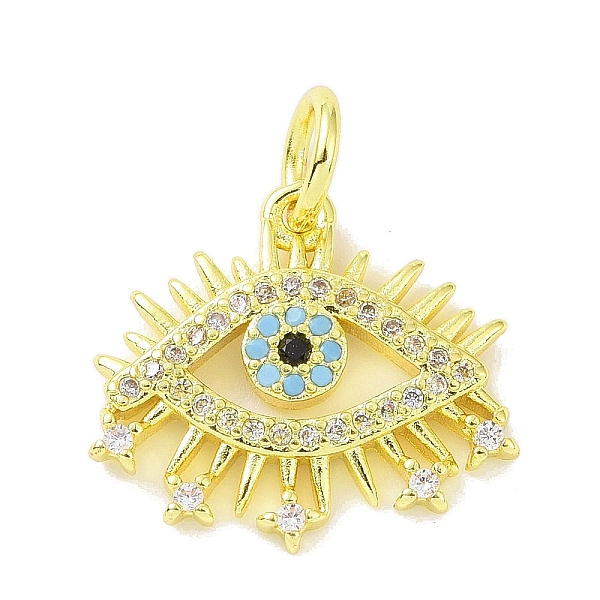PandaHall Real 18K Gold Plated Brass Micro Pave Cubic Zirconia Pendants, with Jump Ring, Evil Eye Charms, Colorful, 15.5x17.5x2mm, Hole: 4mm...
PandaHall Real 18K Gold Plated Brass Micro Pave Cubic Zirconia Pendants, with Jump Ring, Evil Eye Charms, Colorful, 15.5x17.5x2mm, Hole: 4mm...