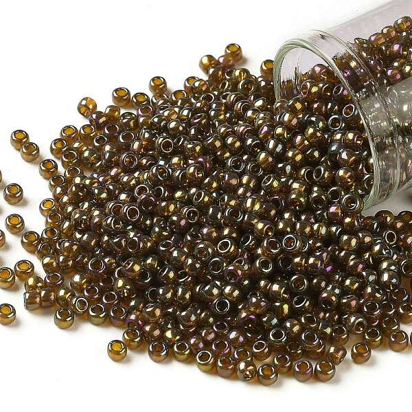PandaHall TOHO Round Seed Beads, Japanese Seed Beads, (459) Gold Luster Dark Topaz, 8/0, 3mm, Hole: 1mm, about 222pcs/bottle, 10g/bottle..., Brown
PandaHall TOHO Round Seed Beads, Japanese Seed Beads, (459) Gold Luster Dark Topaz, 8/0, 3mm, Hole: 1mm, about 222pcs/bottle, 10g/bottle..., Brown