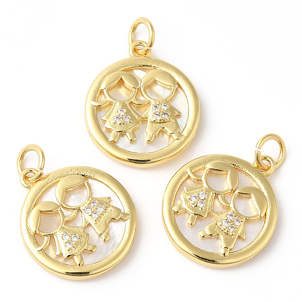 PandaHall Rack Plating Brass Micro Pave Cubic Zirconia Pendants, with Shell, Long-Lasting Plated, Lead Free & Cadmium Free, Round with Human..., Clear
PandaHall Rack Plating Brass Micro Pave Cubic Zirconia Pendants, with Shell, Long-Lasting Plated, Lead Free & Cadmium Free, Round with Human..., Clear