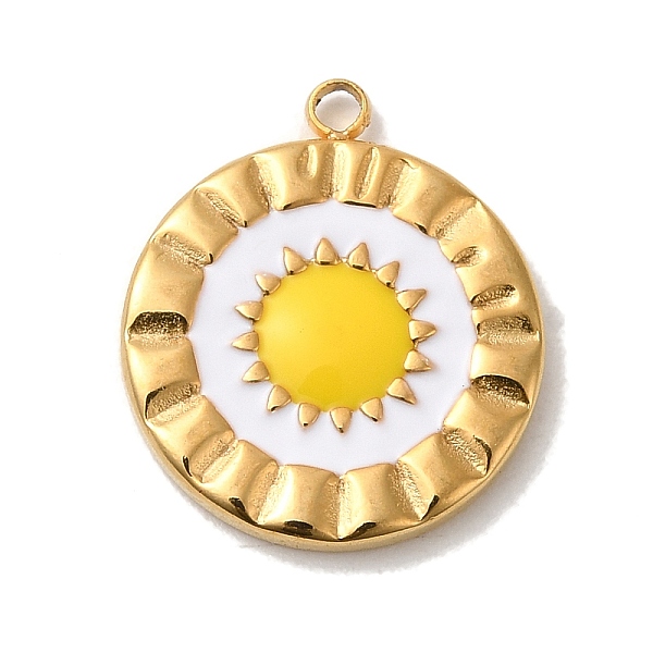 PandaHall 304 Stainless Steel Enamel Pendants, Golden, Flat Round with Sun Charm, Gold, 17.5x15.5x2.1mm, Hole: 1.6mm Stainless Steel+Enamel...
PandaHall 304 Stainless Steel Enamel Pendants, Golden, Flat Round with Sun Charm, Gold, 17.5x15.5x2.1mm, Hole: 1.6mm Stainless Steel+Enamel...