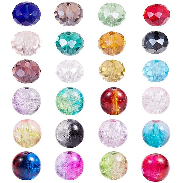 PandaHall Spray Painted Crackle/Electroplate Glass Beads, Mixed Color, 8mm, Hole: 1~1.6mm, 780pcs/set Glass Mixed Shapes Multicolor
PandaHall Spray Painted Crackle/Electroplate Glass Beads, Mixed Color, 8mm, Hole: 1~1.6mm, 780pcs/set Glass Mixed Shapes Multicolor