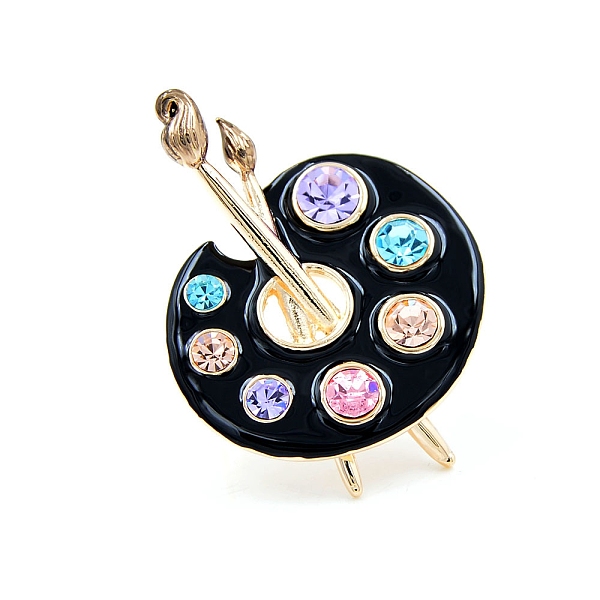 PandaHall Palette Alloy Rhinestone Brooches for Painting Lovers, with Enamel, Black, 45x34mm Alloy+Rhinestone Others Black
PandaHall Palette Alloy Rhinestone Brooches for Painting Lovers, with Enamel, Black, 45x34mm Alloy+Rhinestone Others Black