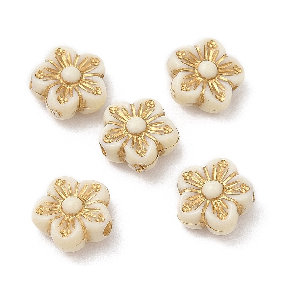 PandaHall Plating Acrylic Beads, Golden Metal Enlaced, Flower, Beige, 8.5x9x4.5mm, Hole: 1.6mm, about 3110pcs/500g Acrylic Flower Yellow
PandaHall Plating Acrylic Beads, Golden Metal Enlaced, Flower, Beige, 8.5x9x4.5mm, Hole: 1.6mm, about 3110pcs/500g Acrylic Flower Yellow