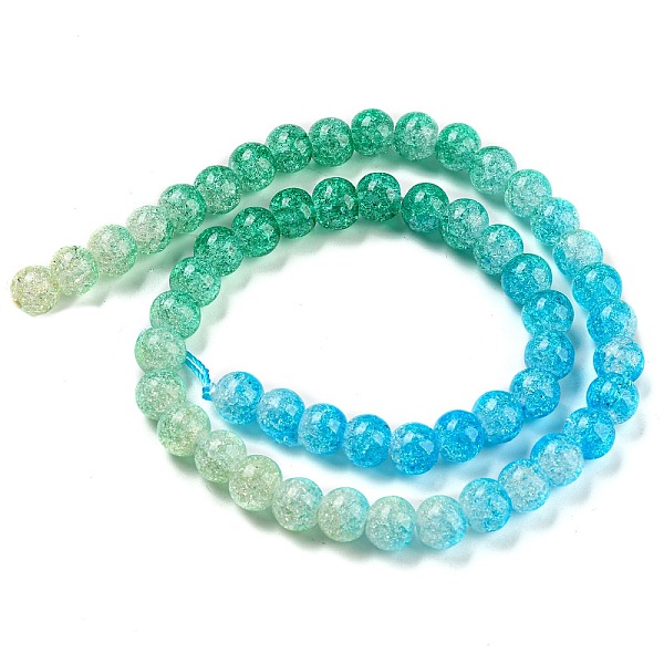 PandaHall Spray Painted Crackle Glass Beads Strands, Gradient Color, Segmented Multi-color Beads, Round, Dodger Blue, 8mm, Hole: 1mm, about...
PandaHall Spray Painted Crackle Glass Beads Strands, Gradient Color, Segmented Multi-color Beads, Round, Dodger Blue, 8mm, Hole: 1mm, about...