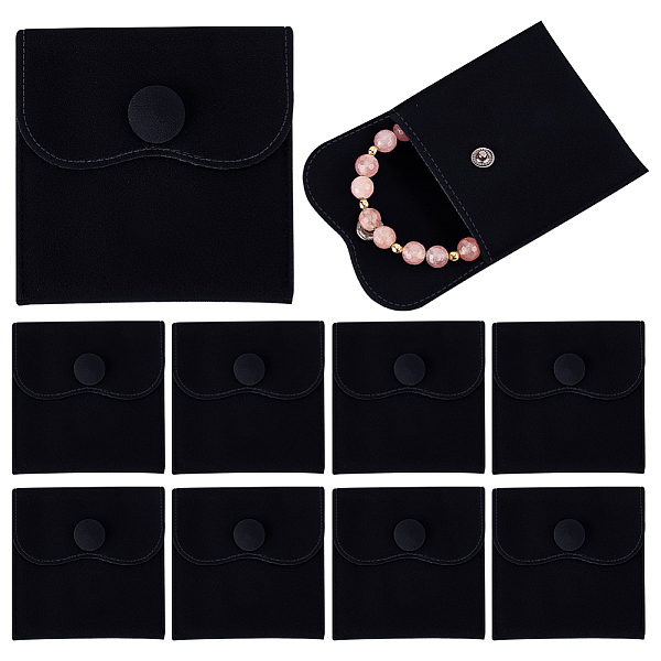 PandaHall 10Pcs Velvet Jewelry Pouches, Jewelry Gift Bags with Snap Button, for Ring Necklace Earring Bracelet Storage, Square, Black...
PandaHall 10Pcs Velvet Jewelry Pouches, Jewelry Gift Bags with Snap Button, for Ring Necklace Earring Bracelet Storage, Square, Black...