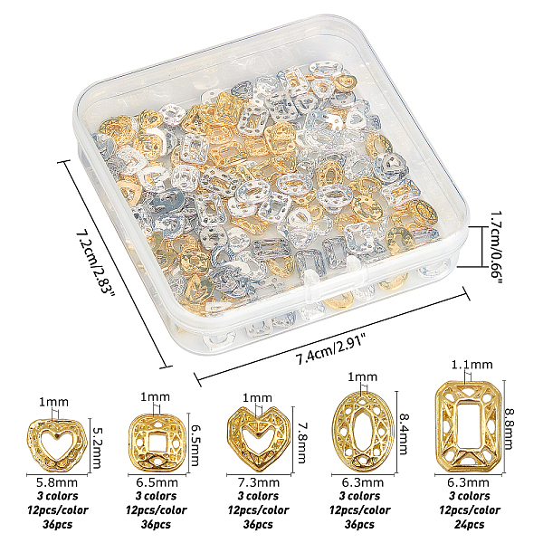 PandaHall Olycraft Alloy Cabochons, Nail Art Decoartion Accessories, DIY Crystal Epoxy Resin Material Filling, Mixed Shapes, Cadmium Free &...
PandaHall Olycraft Alloy Cabochons, Nail Art Decoartion Accessories, DIY Crystal Epoxy Resin Material Filling, Mixed Shapes, Cadmium Free &...