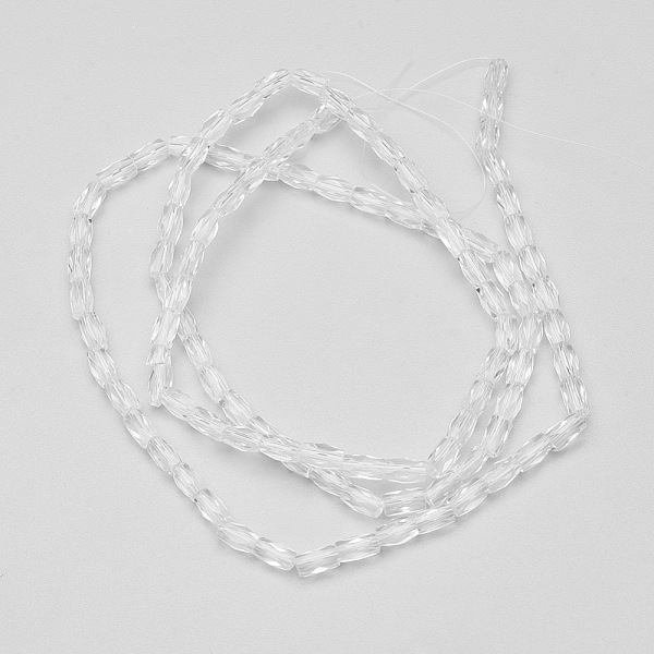 PandaHall Transparent Glass Beads Strands, Faceted, Column, Clear, 5x3mm, Hole: 0.5mm, about 100pcs/strand, 19.4 inch Glass Column Clear
PandaHall Transparent Glass Beads Strands, Faceted, Column, Clear, 5x3mm, Hole: 0.5mm, about 100pcs/strand, 19.4 inch Glass Column Clear