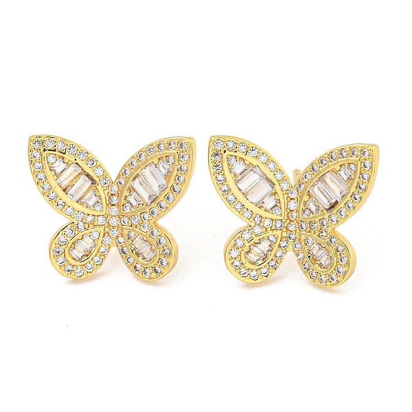 PandaHall Rack Plating Brass Pave Clear Cubic Zirconia Stud Earring Finding, Cadmium Free & Lead Free, Long-Lasting Plated, Butterfly, Real...
PandaHall Rack Plating Brass Pave Clear Cubic Zirconia Stud Earring Finding, Cadmium Free & Lead Free, Long-Lasting Plated, Butterfly, Real...