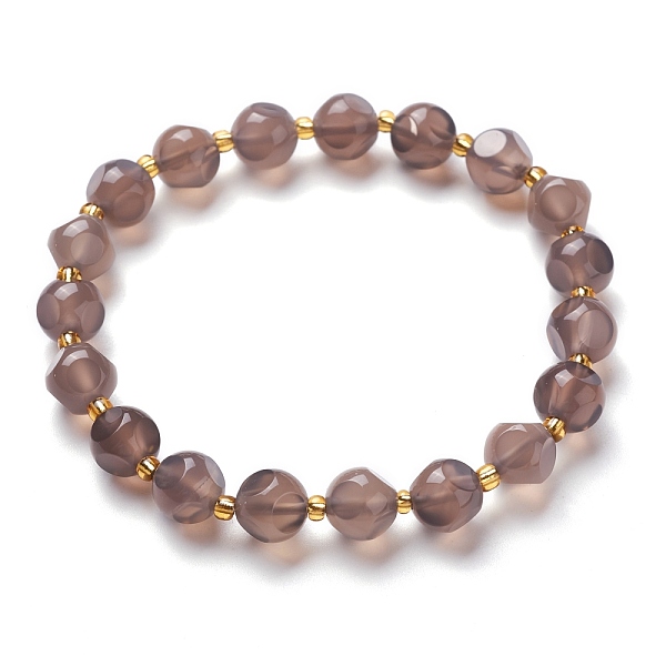PandaHall Faceted Natural Grey Agate Stretch Beaded Bracelets, with Glass Beads, Six Sided Celestial Dice, Inner Diameter: 2~2-3/8 inch...
PandaHall Faceted Natural Grey Agate Stretch Beaded Bracelets, with Glass Beads, Six Sided Celestial Dice, Inner Diameter: 2~2-3/8 inch...