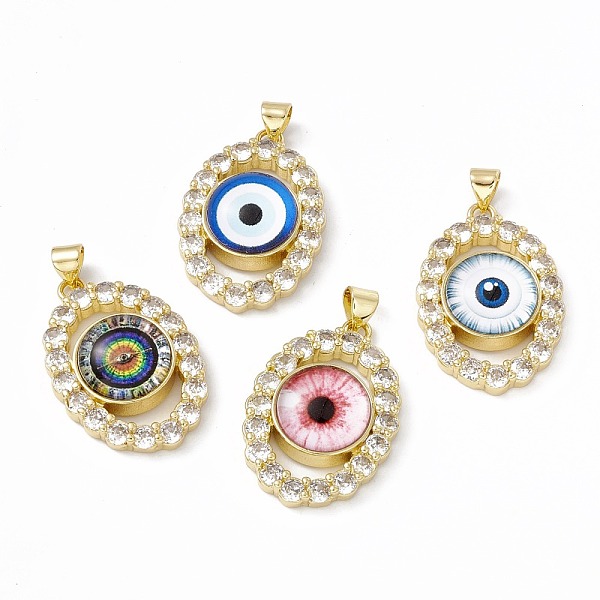 PandaHall Rack Plating Brass Micro Pave Clear Cubic Zirconia Pendants, with Resin, Real 18K Gold Plated, Long-Lasting Plated, Cadmium Free &..., Multicolor
PandaHall Rack Plating Brass Micro Pave Clear Cubic Zirconia Pendants, with Resin, Real 18K Gold Plated, Long-Lasting Plated, Cadmium Free &..., Multicolor