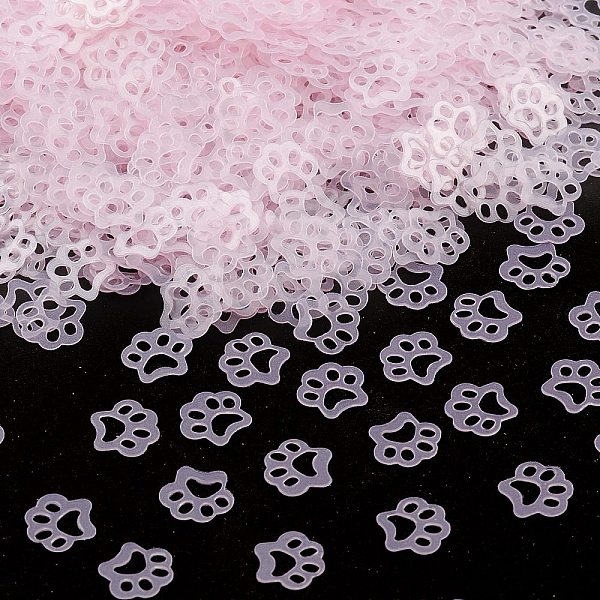 PandaHall Plastic Sequin Beads, Matte Style, Sewing Craft Decorations, Cat's Paw Print, Misty Rose, 6x7x0.3mm Plastic Paw Print White
PandaHall Plastic Sequin Beads, Matte Style, Sewing Craft Decorations, Cat's Paw Print, Misty Rose, 6x7x0.3mm Plastic Paw Print White