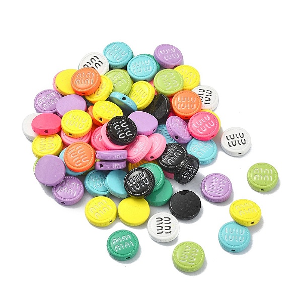 PandaHall Spray Painted Alloy Beads, Flat Round, Mixed Color, 10x3mm, Hole: 1.2mm Alloy Flat Round Multicolor
PandaHall Spray Painted Alloy Beads, Flat Round, Mixed Color, 10x3mm, Hole: 1.2mm Alloy Flat Round Multicolor