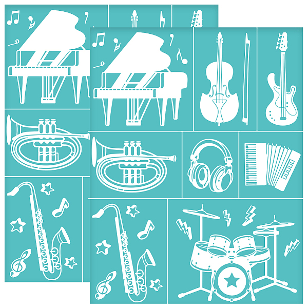 PandaHall OLYCRAFT 2Pcs 8.6x11 Inch Music Theme Silk Screen Printing Stencil Self-Adhesive Silk Screen Stencil Musical Instruments Mesh...
PandaHall OLYCRAFT 2Pcs 8.6x11 Inch Music Theme Silk Screen Printing Stencil Self-Adhesive Silk Screen Stencil Musical Instruments Mesh...