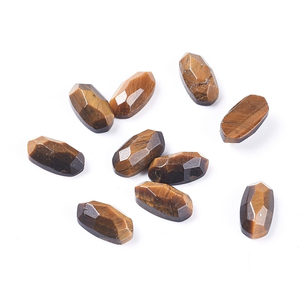 PandaHall Natural Tiger Eye Cabochons, Faceted, Oval, 10.5x5.5x3.5~4mm Tiger Eye Oval
PandaHall Natural Tiger Eye Cabochons, Faceted, Oval, 10.5x5.5x3.5~4mm Tiger Eye Oval