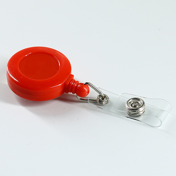 PandaHall ABS Plastic Badge Reel, Retractable Badge Holder, with Platinum Iron Bobby Clip, Flat Round, Red, 86x32x16mm Plastic Red
PandaHall ABS Plastic Badge Reel, Retractable Badge Holder, with Platinum Iron Bobby Clip, Flat Round, Red, 86x32x16mm Plastic Red