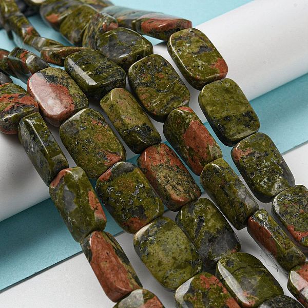 PandaHall Natural Unakite Beads Strands, Rectangle, 17~18x12.5~13x6~6.5mm, Hole: 1mm, about 22pcs/strand, 15.35''(39cm) Unakite Rectangle
PandaHall Natural Unakite Beads Strands, Rectangle, 17~18x12.5~13x6~6.5mm, Hole: 1mm, about 22pcs/strand, 15.35''(39cm) Unakite Rectangle