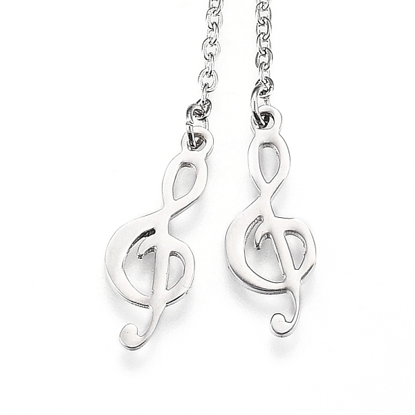 PandaHall Adjustable 304 Stainless Steel Lariat Necklaces, Slider Necklaces, with Cable Chains, Musical Note, Stainless Steel Color, 26.77...
PandaHall Adjustable 304 Stainless Steel Lariat Necklaces, Slider Necklaces, with Cable Chains, Musical Note, Stainless Steel Color, 26.77...