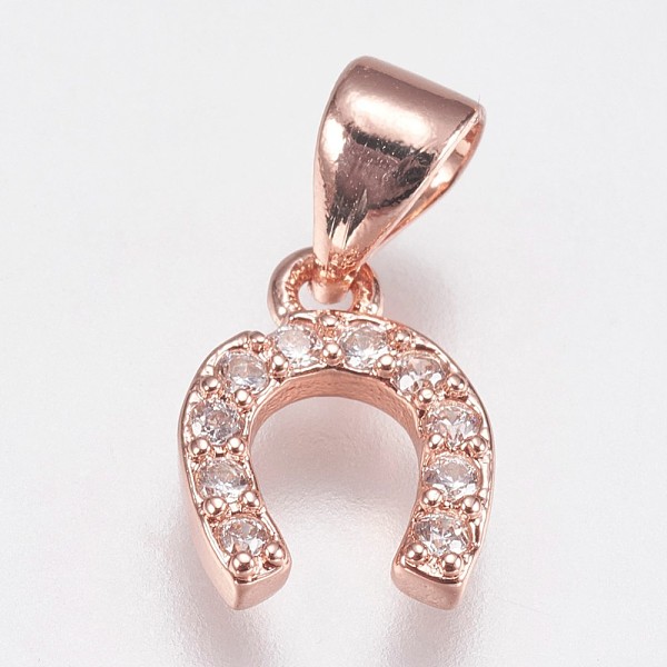 PandaHall Brass Micro Pave Cubic Zirconia Charms, Horseshoe, Rose Gold, 10x8x2mm, Hole: 3.5x4.5mm Brass+Cubic Zirconia Others Clear
PandaHall Brass Micro Pave Cubic Zirconia Charms, Horseshoe, Rose Gold, 10x8x2mm, Hole: 3.5x4.5mm Brass+Cubic Zirconia Others Clear
