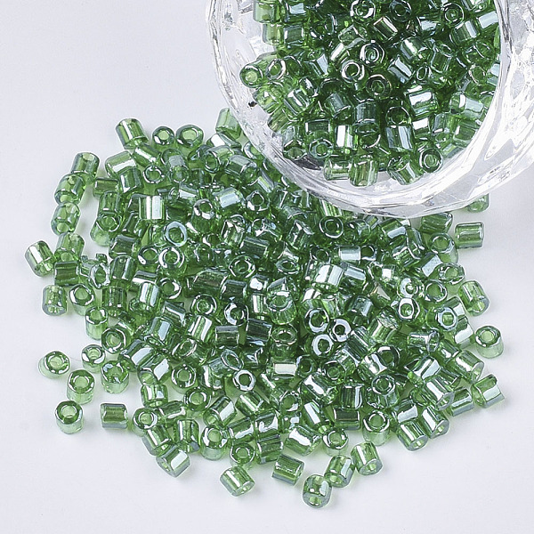 PandaHall 8/0 Two Cut Glass Seed Beads, Hexagon, Transparent Colours Luster, Green, 2.5~3x2.5mm, Hole: 0.9mm, about 15000pcs/bag Glass Green
PandaHall 8/0 Two Cut Glass Seed Beads, Hexagon, Transparent Colours Luster, Green, 2.5~3x2.5mm, Hole: 0.9mm, about 15000pcs/bag Glass Green