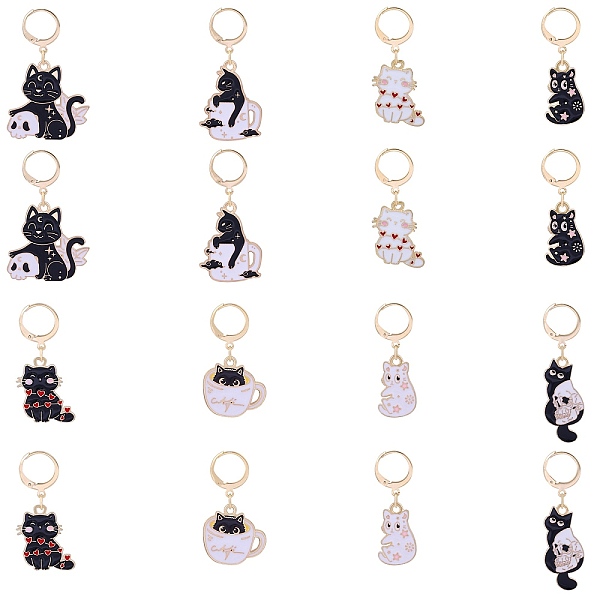 PandaHall Alloy Enamel Cat Pendant Locking Stitch Markers, 304 Stainless Steel Clasps Stitch Marker, Mixed Color, 3.5~4.3cm, 8 style..., Multicolor
PandaHall Alloy Enamel Cat Pendant Locking Stitch Markers, 304 Stainless Steel Clasps Stitch Marker, Mixed Color, 3.5~4.3cm, 8 style..., Multicolor