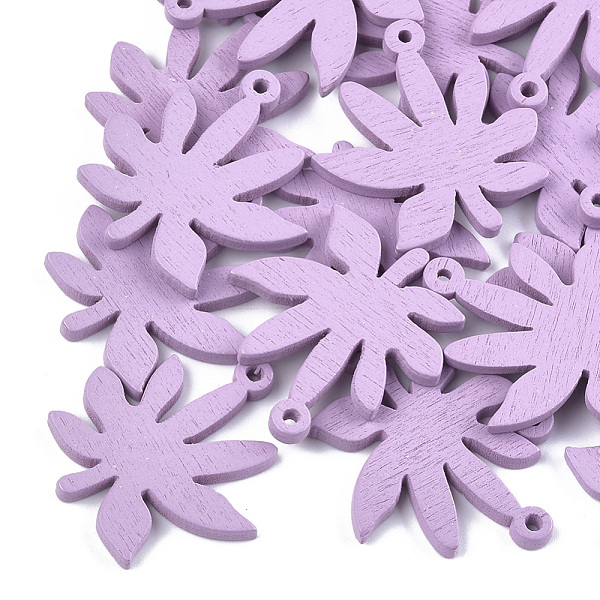 PandaHall Painted Poplar Wood Pendants, Leaf, Lilac, 32x30x3mm, Hole: 1.5mm Wood Leaf Purple
PandaHall Painted Poplar Wood Pendants, Leaf, Lilac, 32x30x3mm, Hole: 1.5mm Wood Leaf Purple