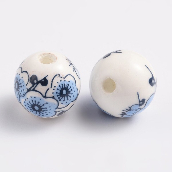 PandaHall Handmade Printed Porcelain Beads, Round, Blue, 12mm, Hole: 3mm Porcelain Round Blue
PandaHall Handmade Printed Porcelain Beads, Round, Blue, 12mm, Hole: 3mm Porcelain Round Blue