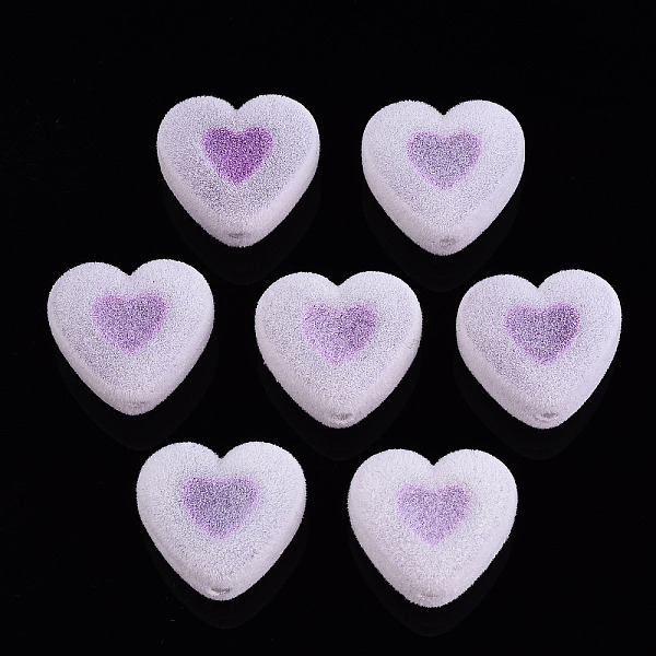 PandaHall Flocky Acrylic Beads, Bead in Bead, Heart, Medium Orchid, 16x18x11mm, Hole: 2mm Acrylic Heart
PandaHall Flocky Acrylic Beads, Bead in Bead, Heart, Medium Orchid, 16x18x11mm, Hole: 2mm Acrylic Heart
