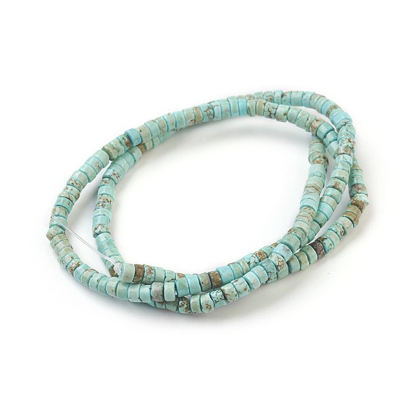 PandaHall Natural Howlite Beads Strands, Dyed, Heishi Beads, Flat Round/Disc, Sky Blue, 3.5~4x2mm, Hole: 0.8mm, about 180~192pcs/strand...
PandaHall Natural Howlite Beads Strands, Dyed, Heishi Beads, Flat Round/Disc, Sky Blue, 3.5~4x2mm, Hole: 0.8mm, about 180~192pcs/strand...
