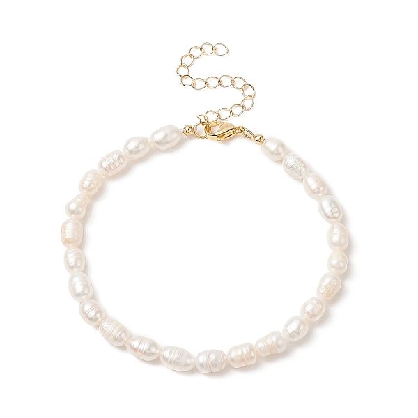 PandaHall Natural Pearl Rice Beaded Anklets, Golden Brass Jewelry for Women, Seashell Color, 8-5/8 inch(21.9cm) Pearl Rice
PandaHall Natural Pearl Rice Beaded Anklets, Golden Brass Jewelry for Women, Seashell Color, 8-5/8 inch(21.9cm) Pearl Rice