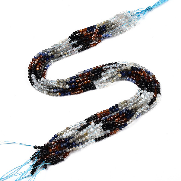 PandaHall Natural Mixed Gemstone Beads Strands, Round Beads, Faceted, 3~3.5x3mm, Hole: 0.5mm, about 129~132pcs/strand, 15.16''~15.55''...
PandaHall Natural Mixed Gemstone Beads Strands, Round Beads, Faceted, 3~3.5x3mm, Hole: 0.5mm, about 129~132pcs/strand, 15.16''~15.55''...
