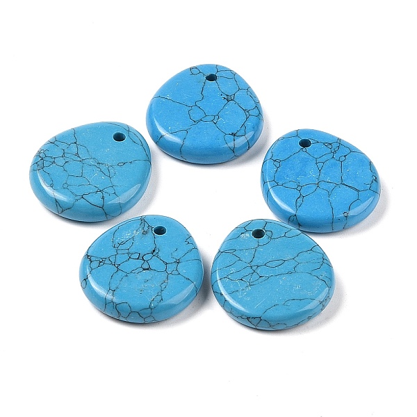 PandaHall Synthetic Turquoise Pendants, Flat Teardrop Charms, 28x25x6mm, Hole: 2mm Synthetic Turquoise Teardrop
PandaHall Synthetic Turquoise Pendants, Flat Teardrop Charms, 28x25x6mm, Hole: 2mm Synthetic Turquoise Teardrop