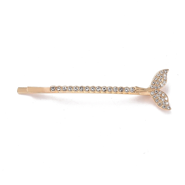 PandaHall Alloy Crystal Rhinestone Hair Bobby Pins, Fishtail, Light Gold, 65x17.5x6.5mm Alloy
PandaHall Alloy Crystal Rhinestone Hair Bobby Pins, Fishtail, Light Gold, 65x17.5x6.5mm Alloy