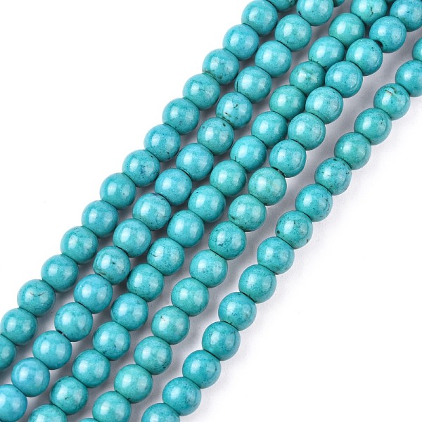 PandaHall Synthetic Turquoise Beads Strands, Dyed, Round, Dark Cyan, 6mm, Hole: 1.2mm, about 67pcs/strand, 15.75 inch Synthetic Turquoise...
PandaHall Synthetic Turquoise Beads Strands, Dyed, Round, Dark Cyan, 6mm, Hole: 1.2mm, about 67pcs/strand, 15.75 inch Synthetic Turquoise...