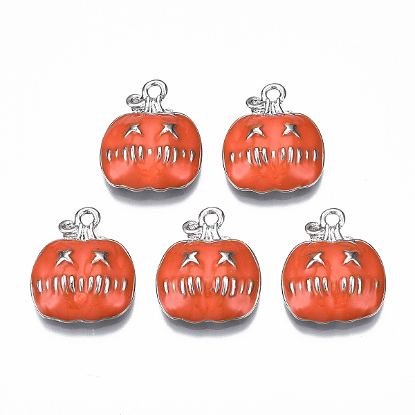 PandaHall Alloy Enamel Pendants, Cadmium Free & Lead Free, Platinum, for Halloween, Pumpkin Jack-O'-Lantern, Orange Red, 20.5x17x4mm, Hole...
PandaHall Alloy Enamel Pendants, Cadmium Free & Lead Free, Platinum, for Halloween, Pumpkin Jack-O'-Lantern, Orange Red, 20.5x17x4mm, Hole...