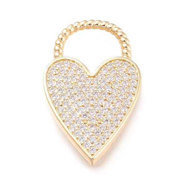 PandaHall Brass Micro Pave Clear Cubic Zirconia Pendants, Long-Lasting Plated, Heart, Golden & Green Patina, 33x19.8x3mm, Hole: 11.5x11mm...
PandaHall Brass Micro Pave Clear Cubic Zirconia Pendants, Long-Lasting Plated, Heart, Golden & Green Patina, 33x19.8x3mm, Hole: 11.5x11mm...