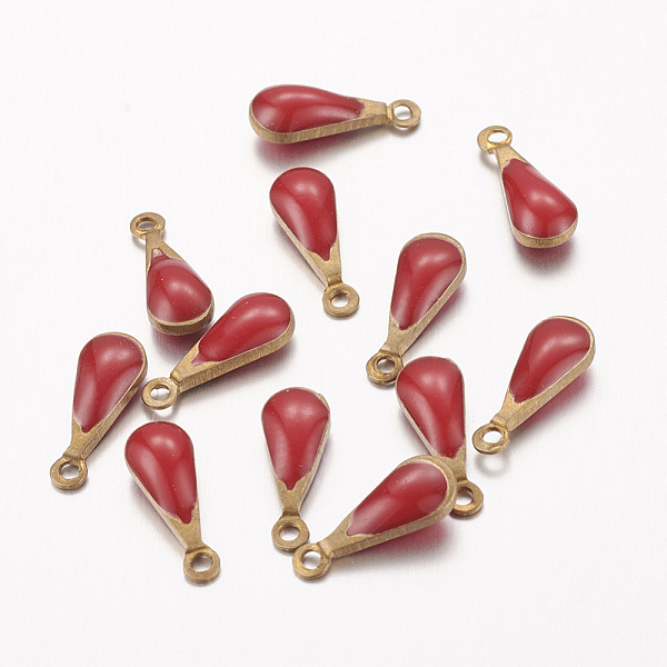 PandaHall Antique Golden Plated Brass Enamel teardrop, Charms, Enamelled Sequins, Red, 11x4x3mm, Hole: 1mm Brass+Enamel Teardrop Red
PandaHall Antique Golden Plated Brass Enamel teardrop, Charms, Enamelled Sequins, Red, 11x4x3mm, Hole: 1mm Brass+Enamel Teardrop Red